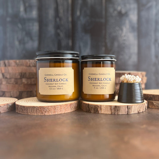 Sherlock ~ a Tobacco + Honey + Cherrywood Candle