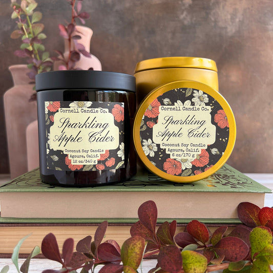 Sparkling Apple Cider Candle ~ Apple + Ginger