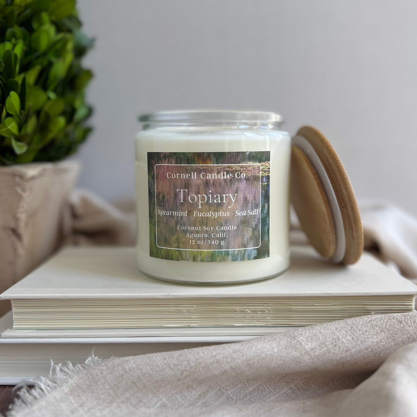 Topiary Candle ~ Spearmint + Eucalyptus + Sage