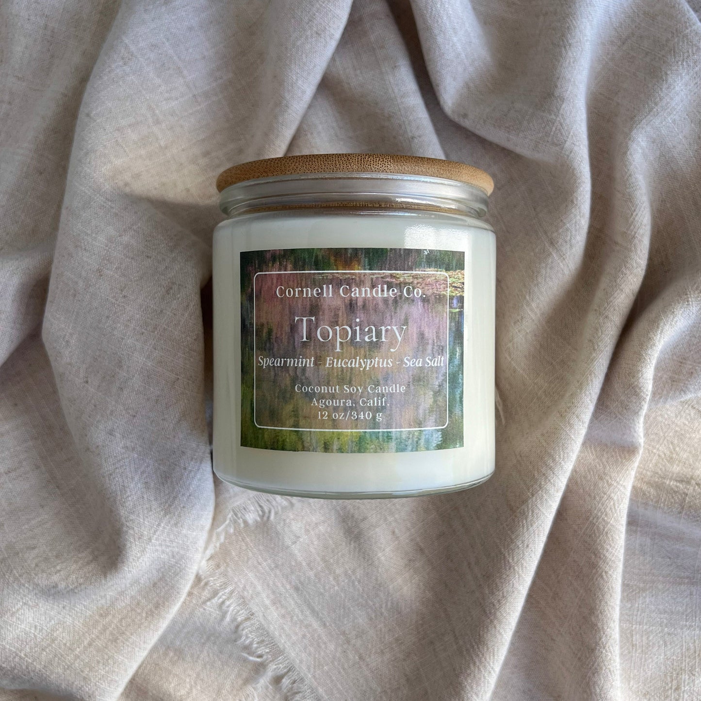 Topiary Candle ~ Spearmint + Eucalyptus + Sage