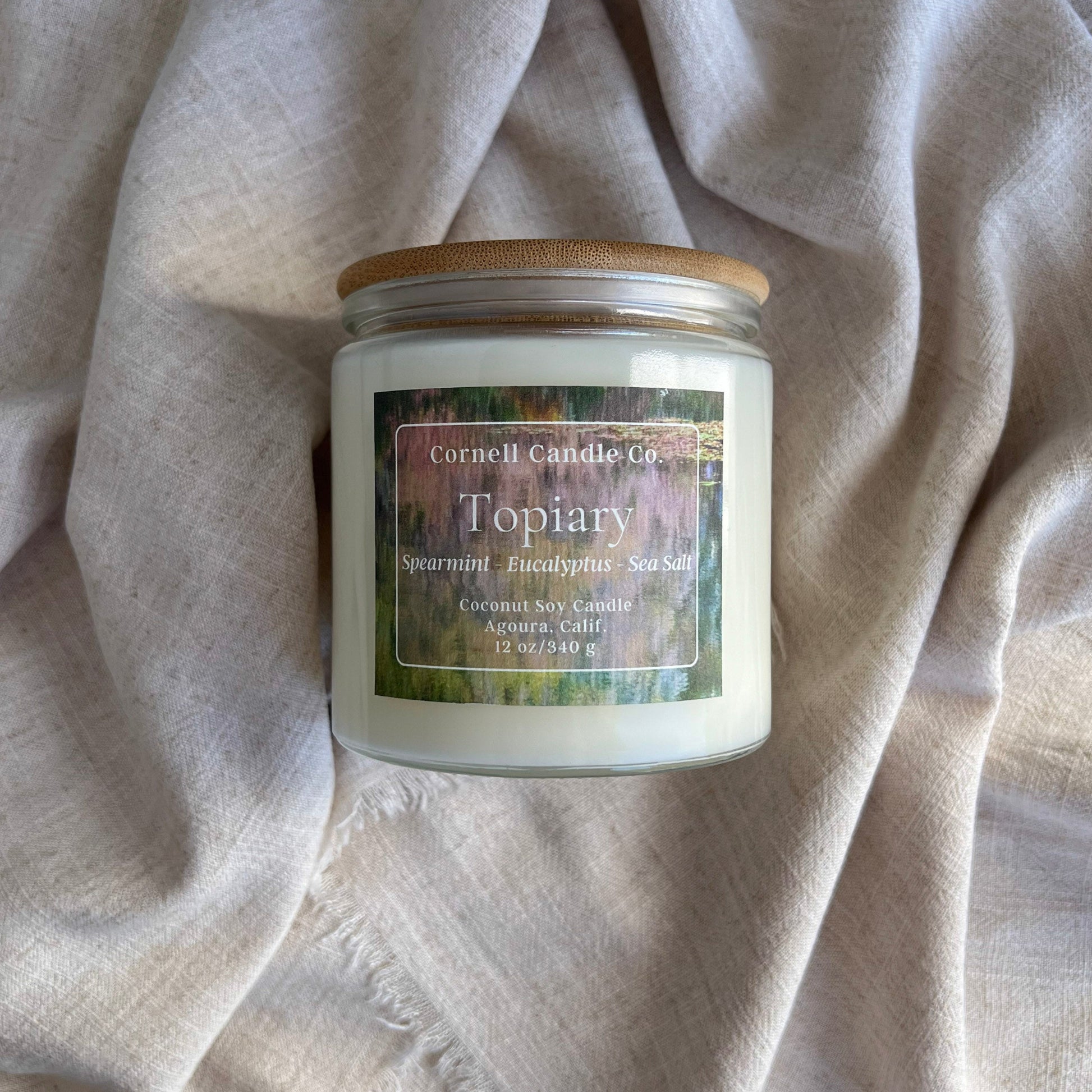 Topiary Candle ~ Spearmint + Eucalyptus + Sage
