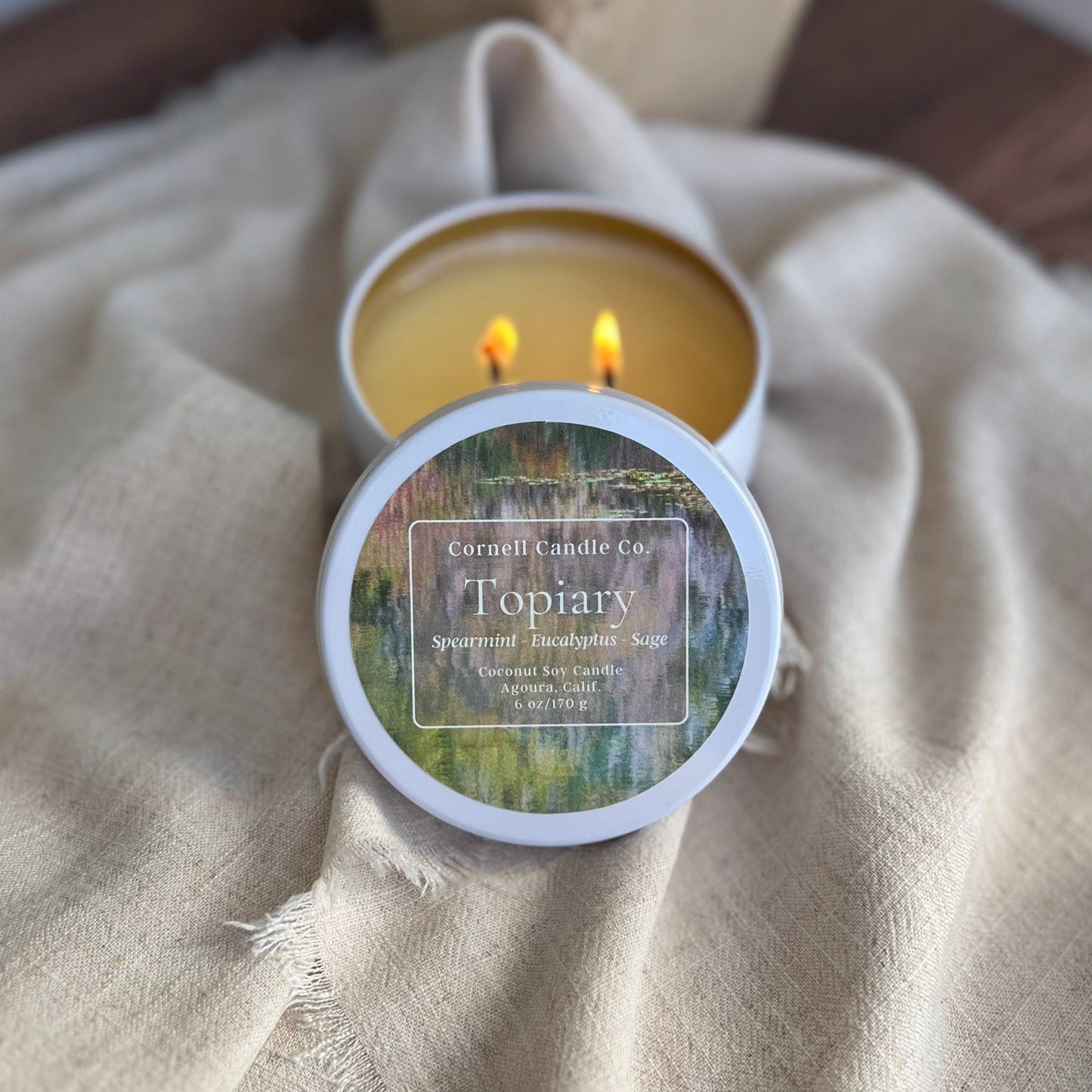 Topiary Candle ~ Spearmint + Eucalyptus + Sage