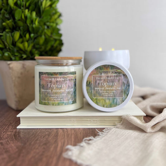 Topiary Candle ~ Spearmint + Eucalyptus + Sage
