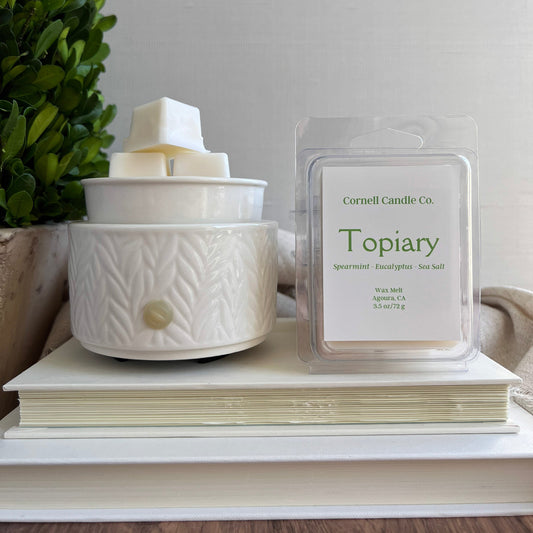 Topiary Wax Melt ~ Spearmint + Eucalyptus + Sea Salt