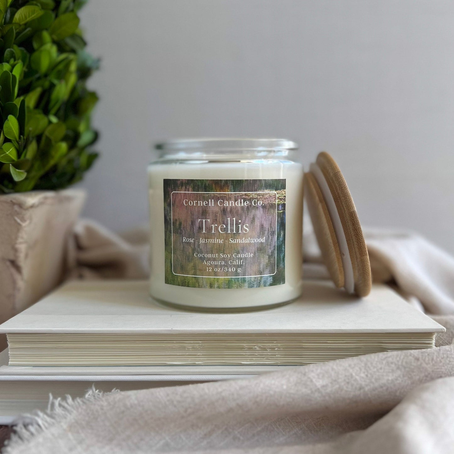 Trellis Candle ~ Rose + Jasmine + Sandalwood
