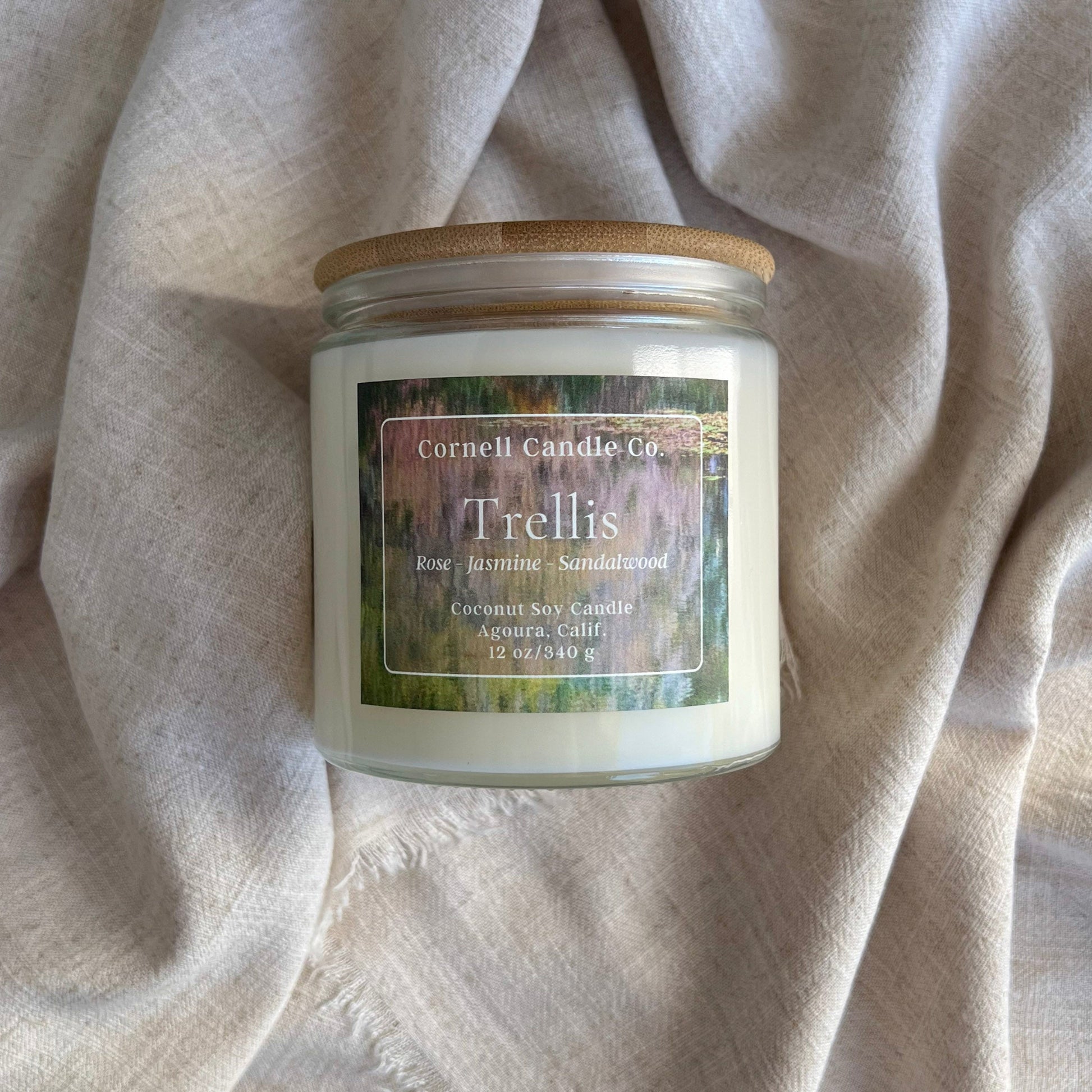 Trellis Candle ~ Rose + Jasmine + Sandalwood