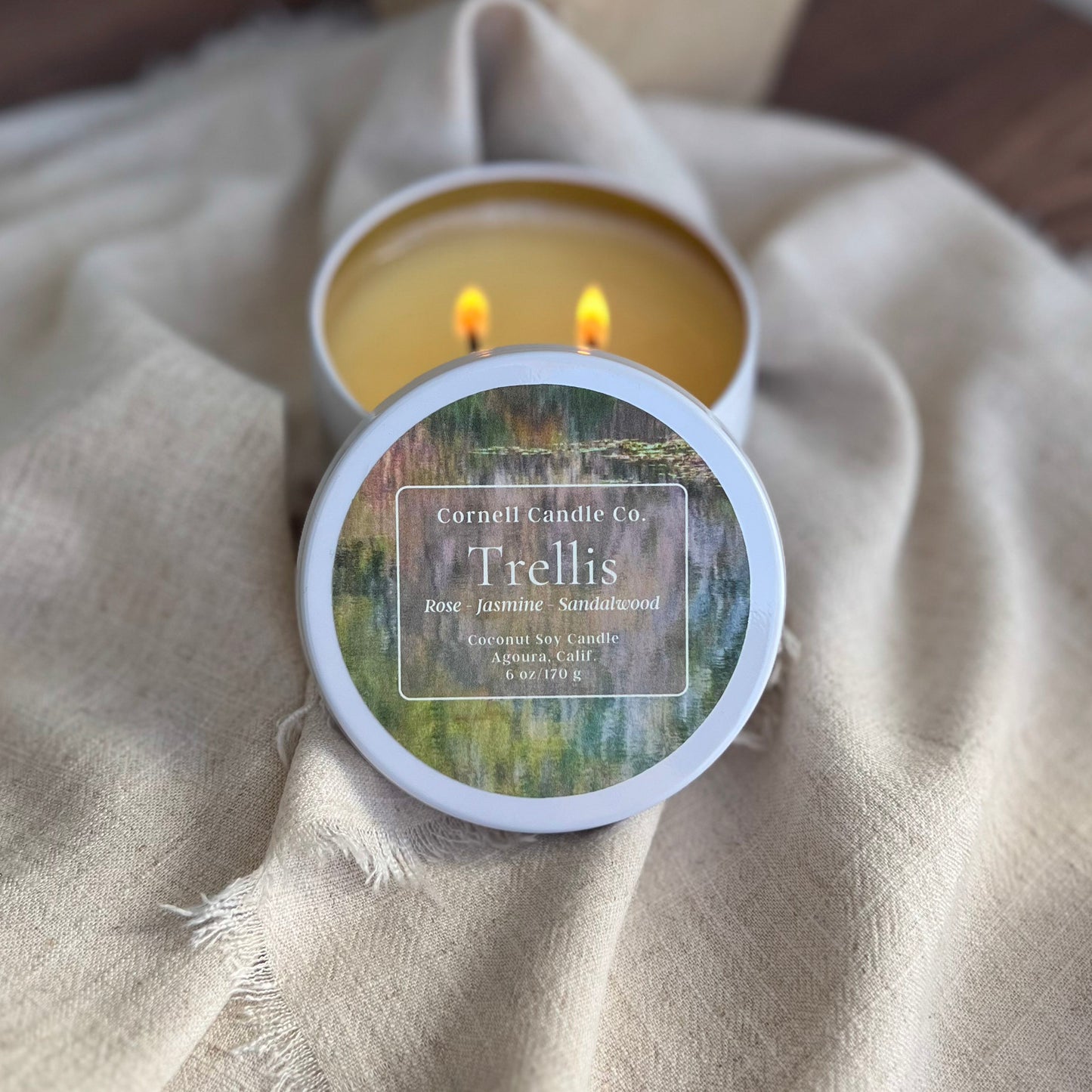 Trellis Candle ~ Rose + Jasmine + Sandalwood