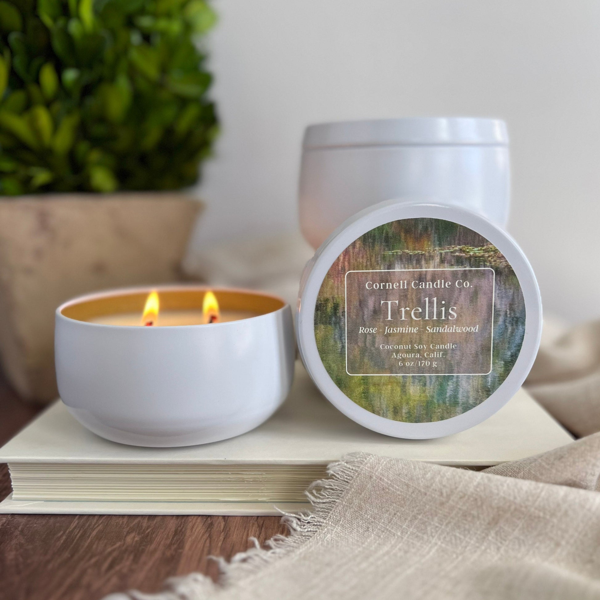 Trellis Candle ~ Rose + Jasmine + Sandalwood