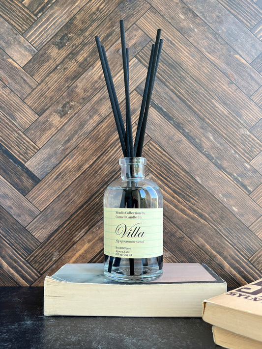 Villa Reed Diffuser ~ Fig + Geranium + Wood