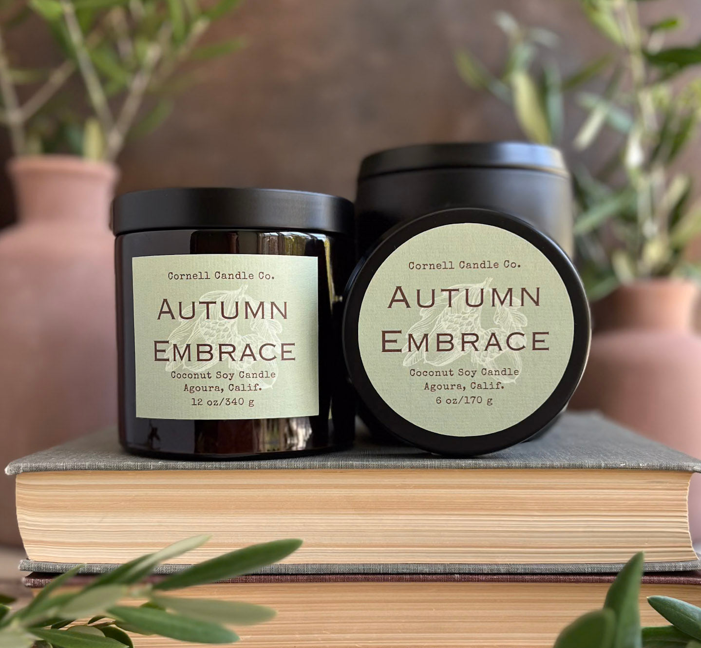 Autumn Embrace Candle ~ Vanilla + Maple + Cinnamon