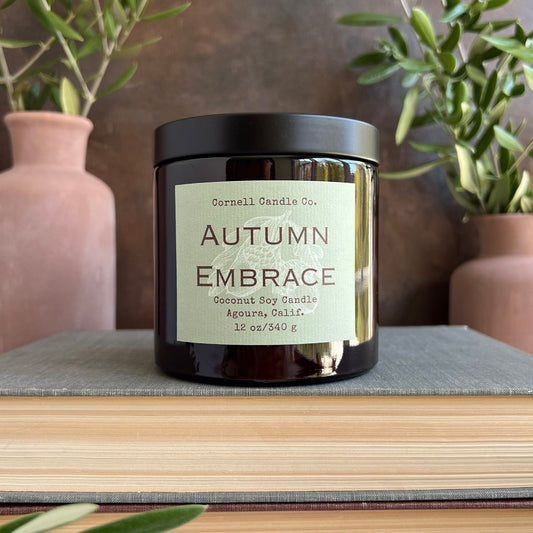 Autumn Embrace Candle ~ Vanilla + Maple + Cinnamon