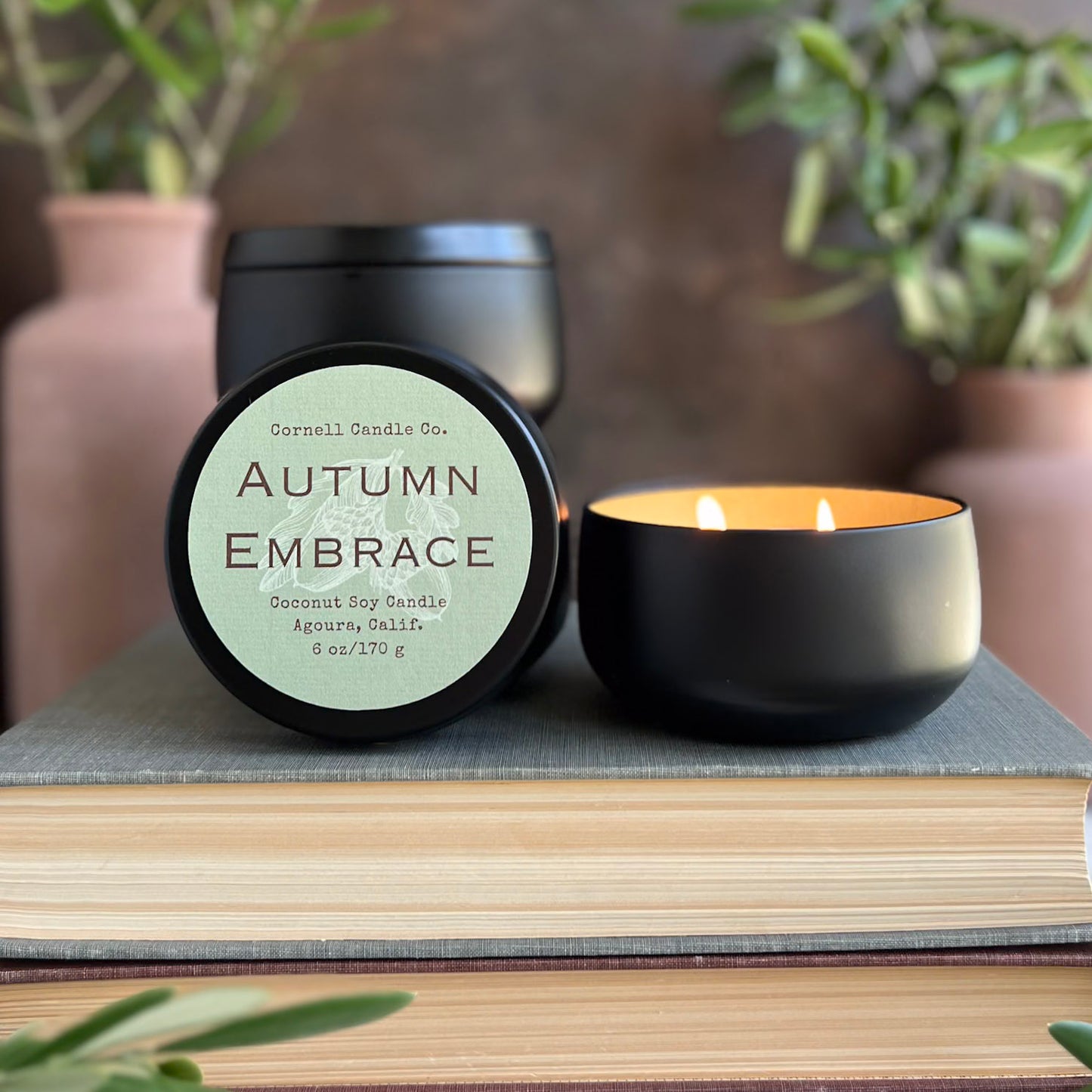 Autumn Embrace Candle ~ Vanilla + Maple + Cinnamon