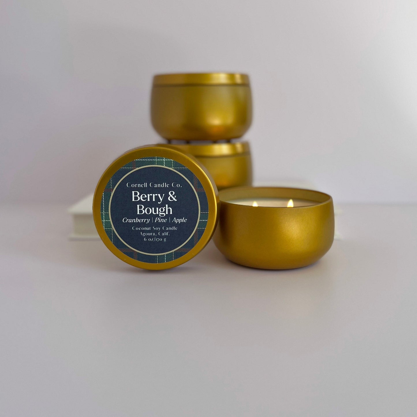 Berry & Bough Candle ~ Cranberry + Pine + Apple