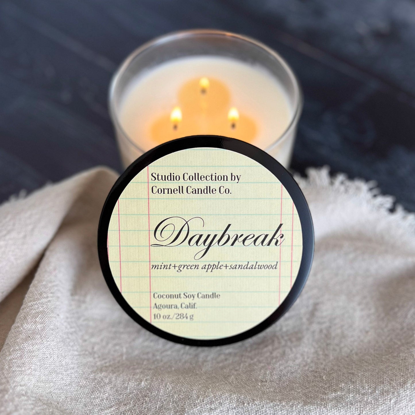 Daybreak Candle ~ Mint + Green Apple + Sandalwood