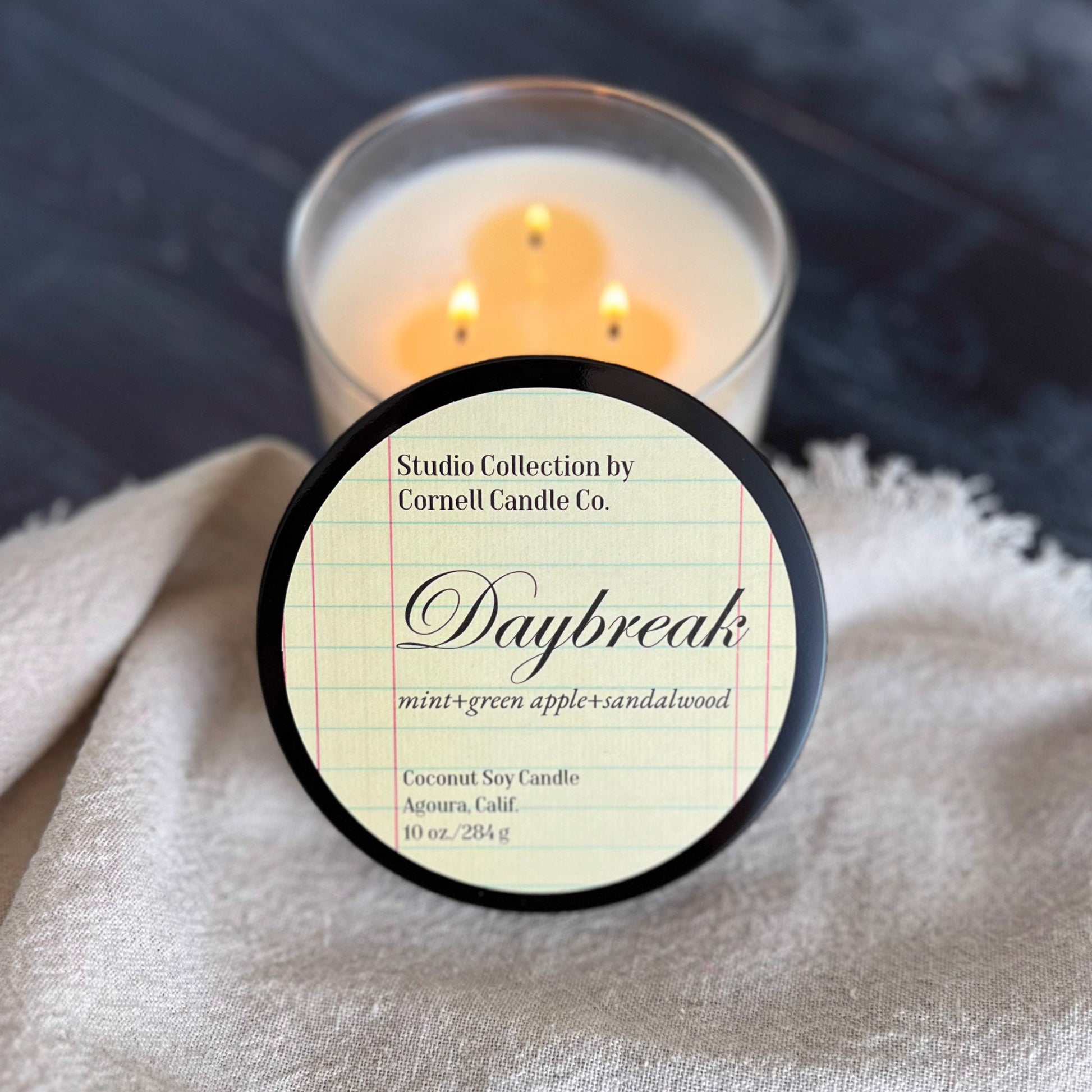 Daybreak Candle ~ Mint + Green Apple + Sandalwood