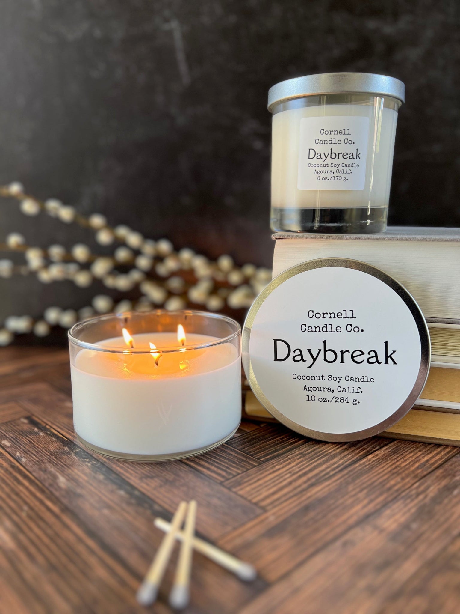 Daybreak Candle - mint, green apple, sandalwood scent