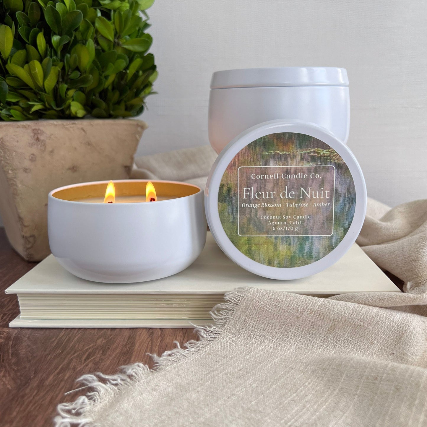 Fleur de Nuit Candle ~ Orange Blossom + Tuberose + Amber