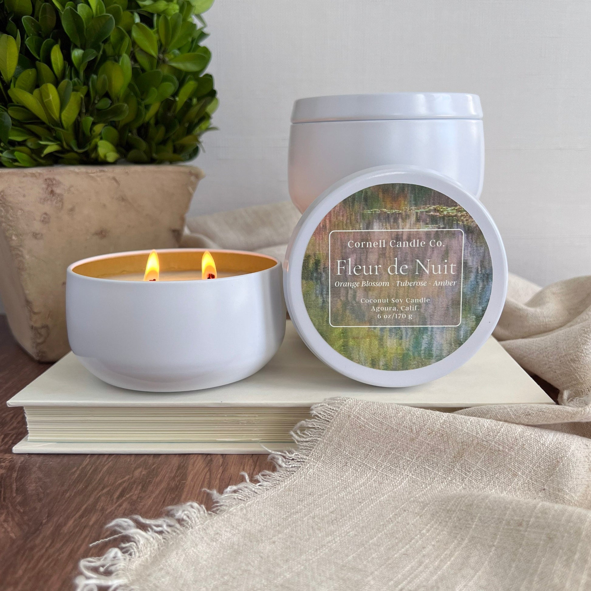 Fleur de Nuit Candle ~ Orange Blossom + Tuberose + Amber