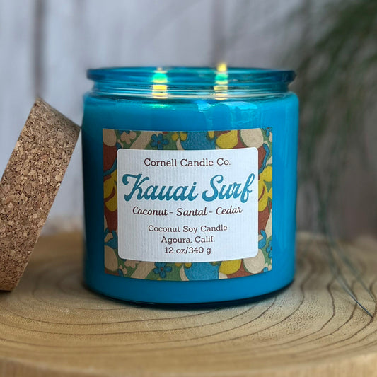 Kauai Surf Candle ~ Coconut + Santal + Cedar