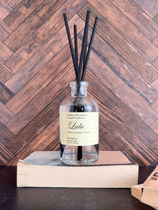 Lulu Reed Diffuser ~ White Tea + Ginger + Lemon