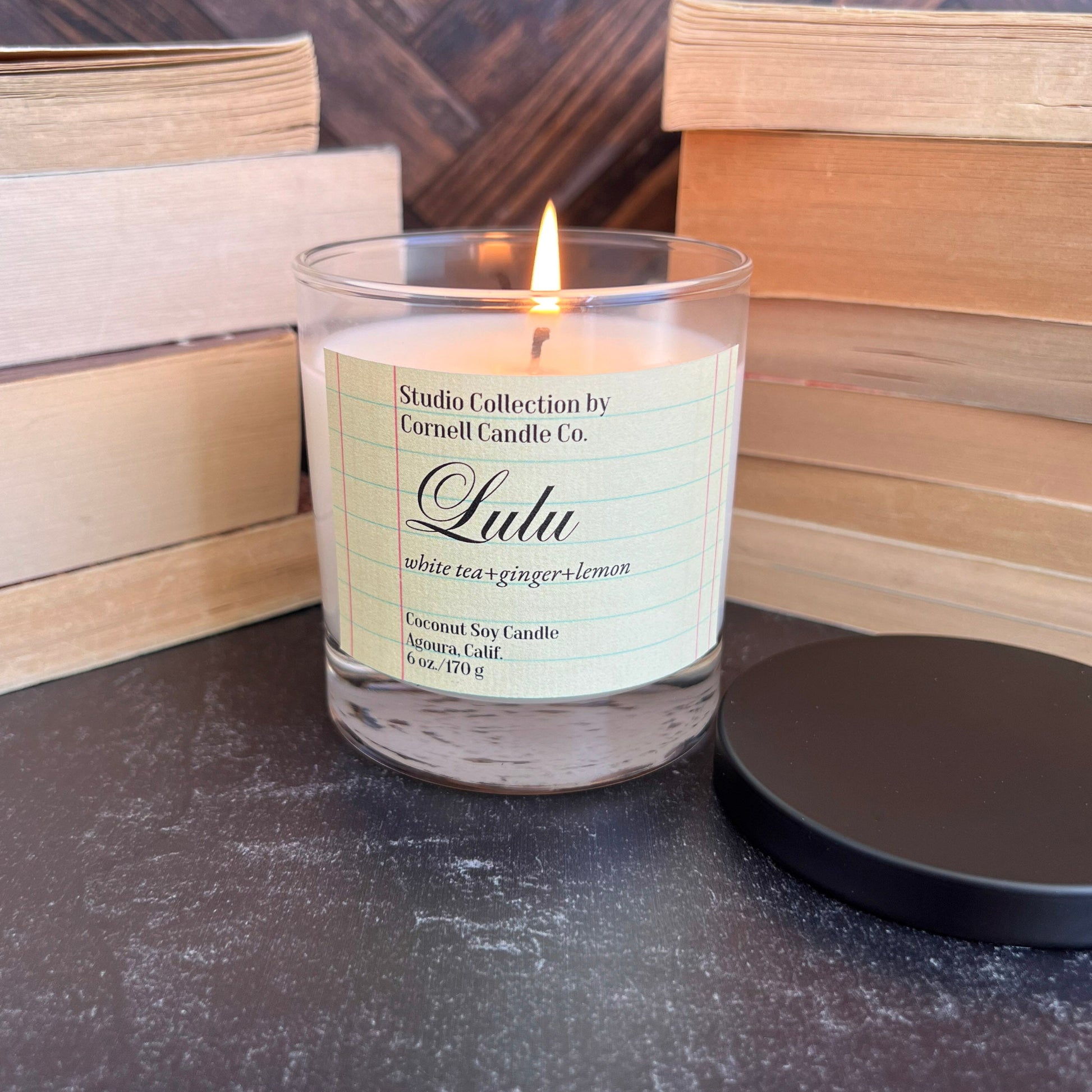Lulu Candle ~ White Tea + Ginger + Lemon