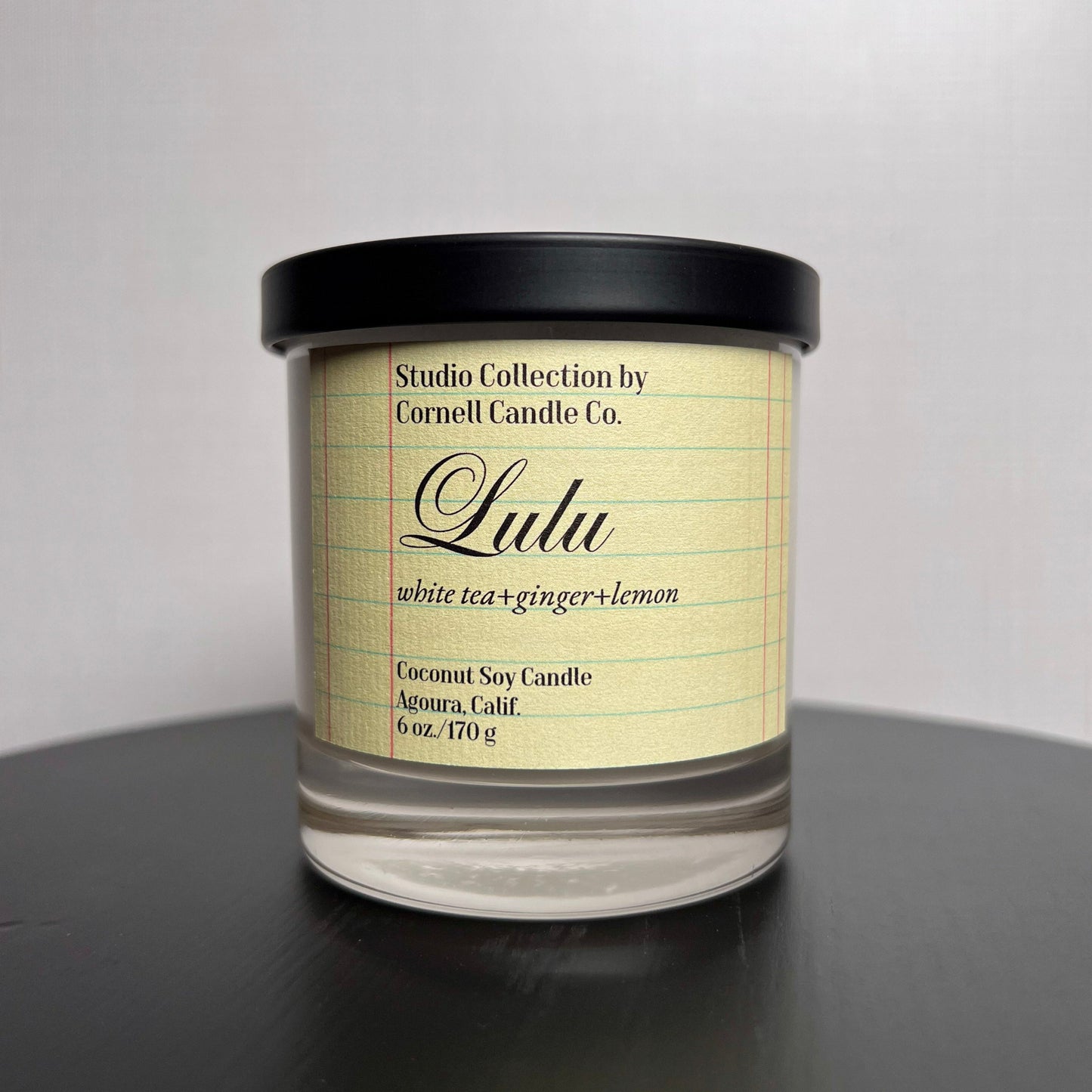 Lulu Candle ~ White Tea + Ginger + Lemon