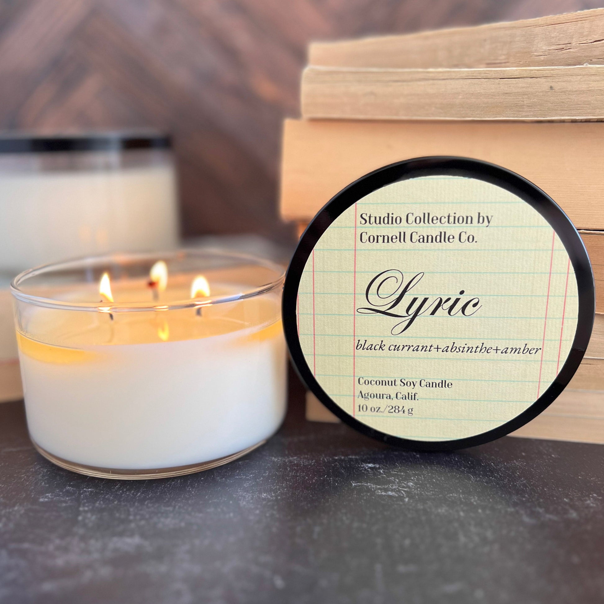 Lyric Candle ~ Black Currant + Absinthe + Amber