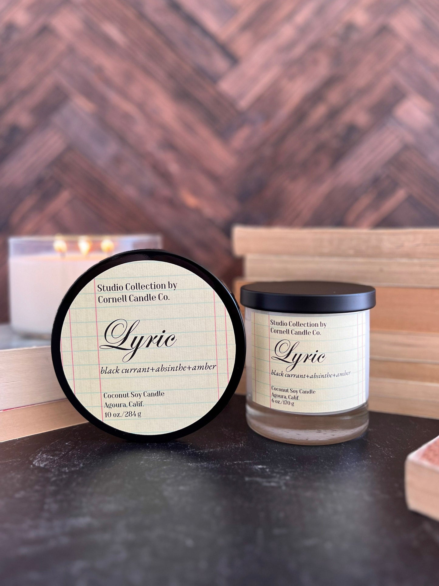 Lyric Candle ~ Black Currant + Absinthe + Amber