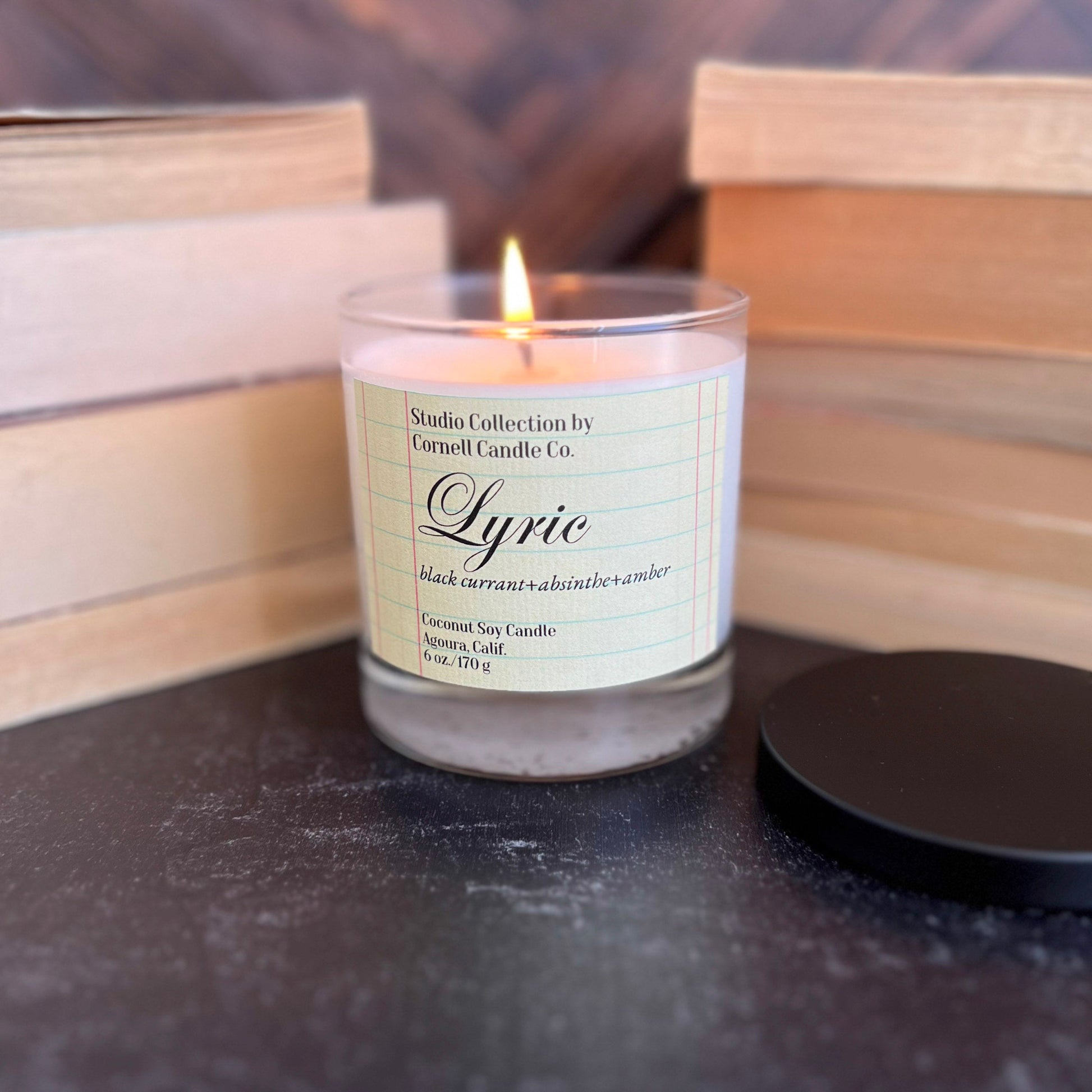 Lyric Candle ~ Black Currant + Absinthe + Amber