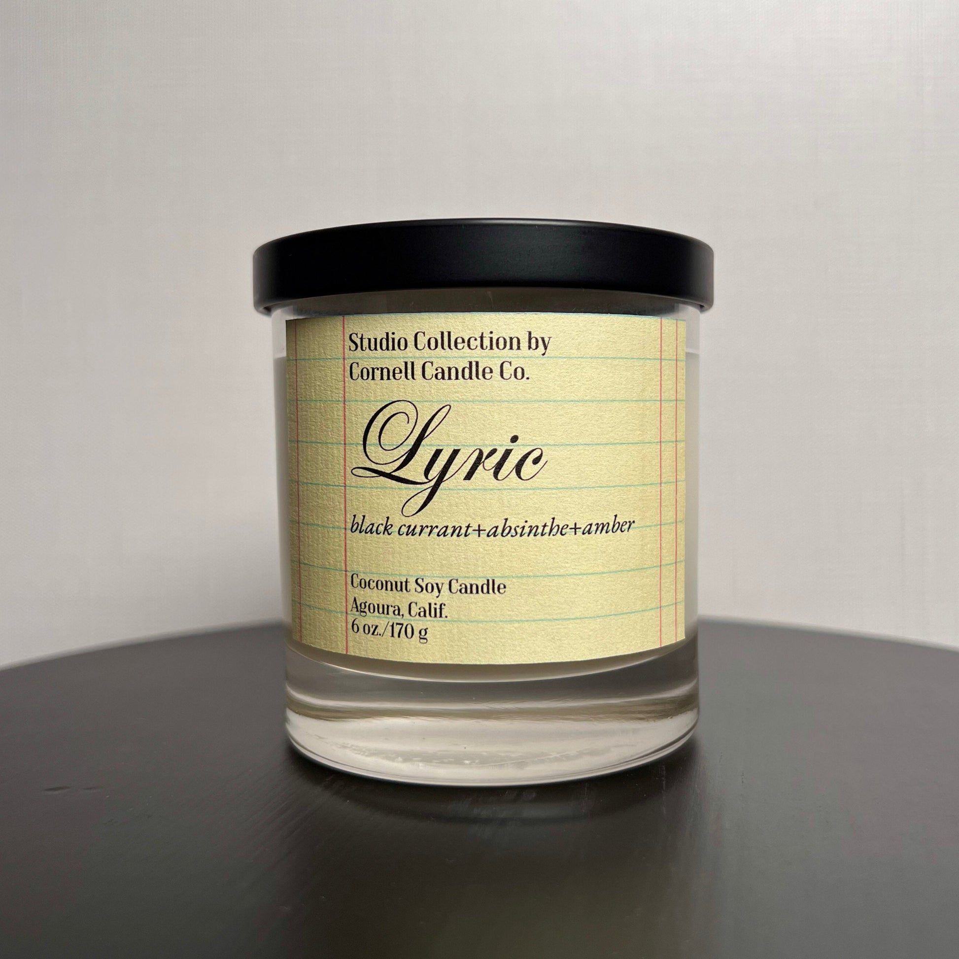 Lyric Candle ~ Black Currant + Absinthe + Amber