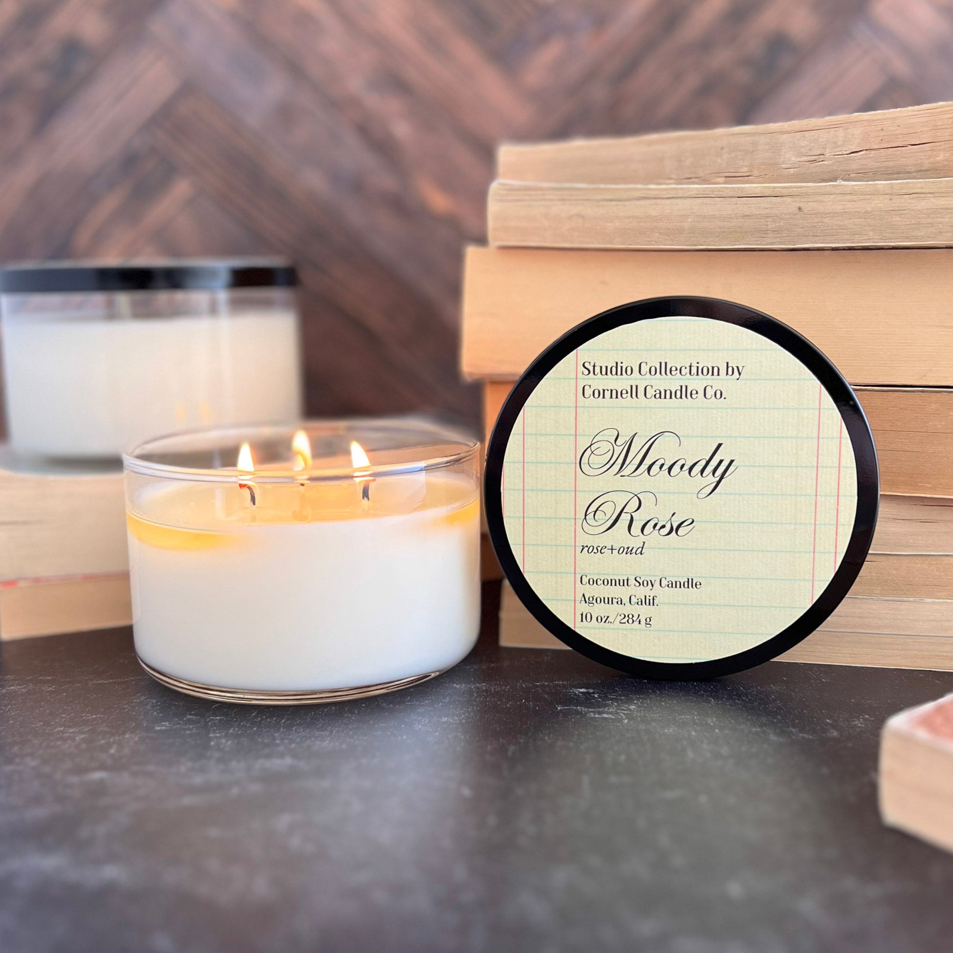 Moody Rose Candle ~ Rose + Oud