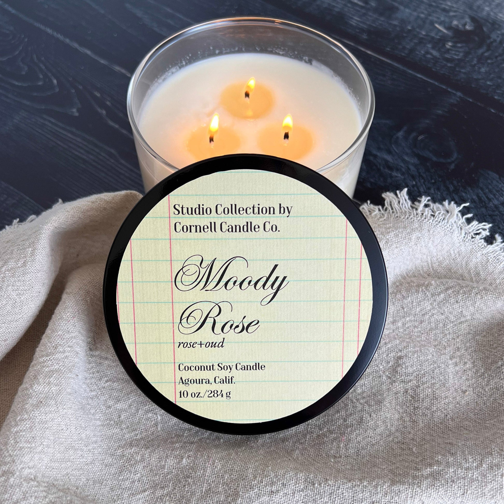 Moody Rose Candle ~ Rose + Oud