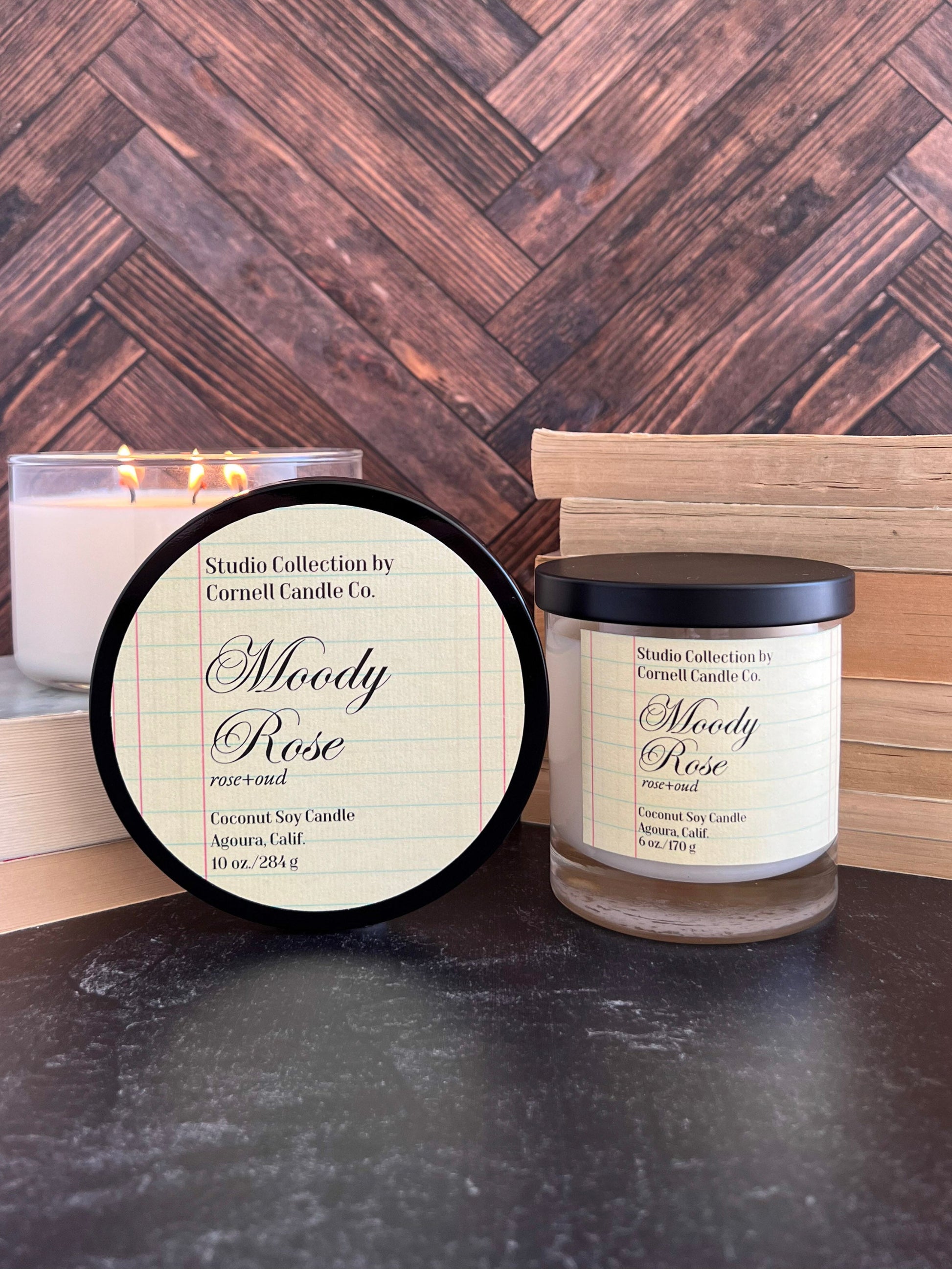 Moody Rose Candle ~ Rose + Oud