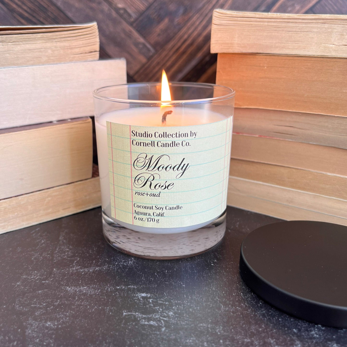Moody Rose Candle ~ Rose + Oud