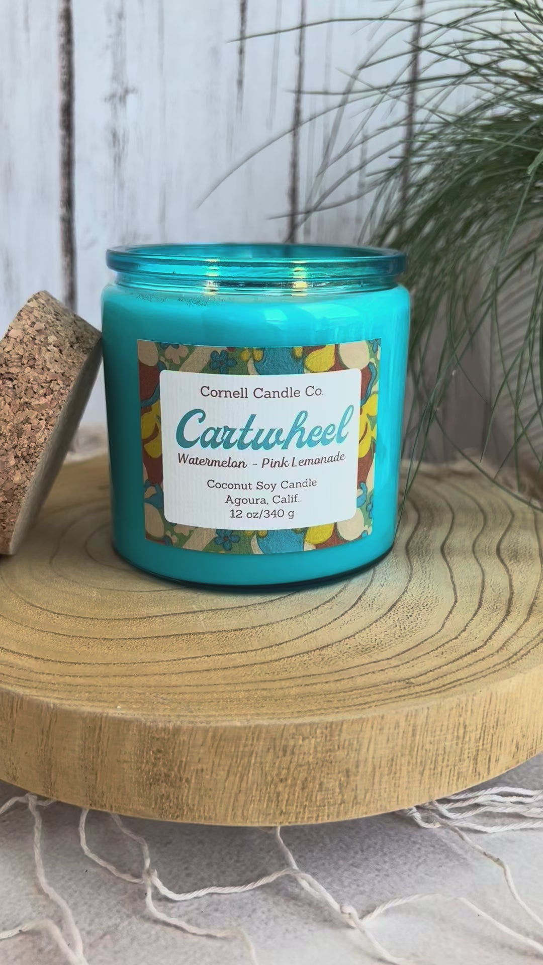 Cartwheel Watermelon Pink Lemonade candle