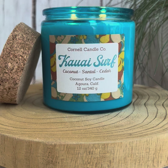 Kauai Surf Candle ~ Coconut + Santal + Cedar