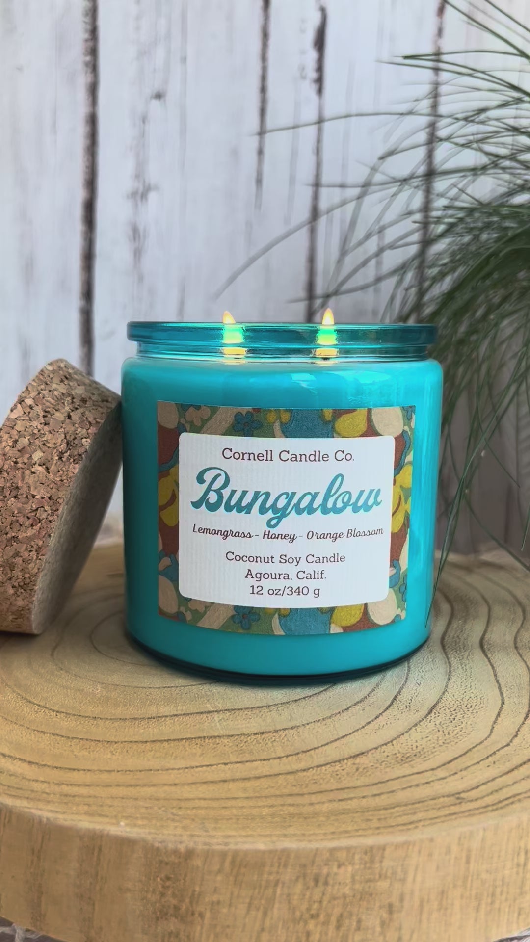 Bungalow Candle ~ Lemongrass + Honey + Orange Blossom