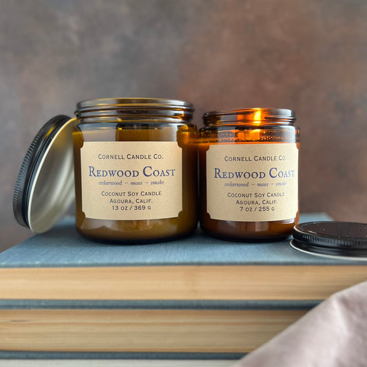 Redwood Coast Candle ~ Cedarwood + Moss + Smoke