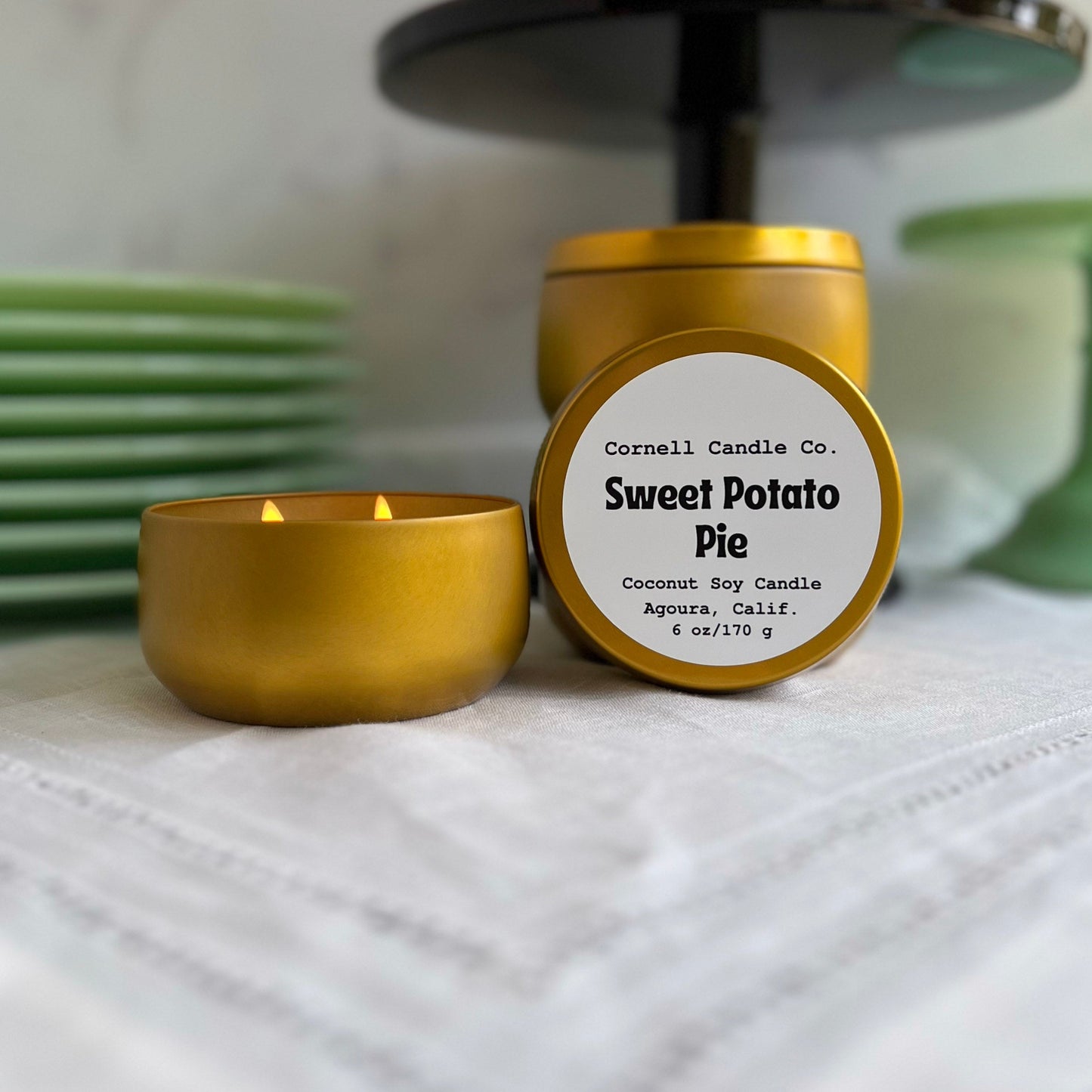 Sweet Potato Pie Candle ~ Sweet Potato + Vanilla + Pie Crust