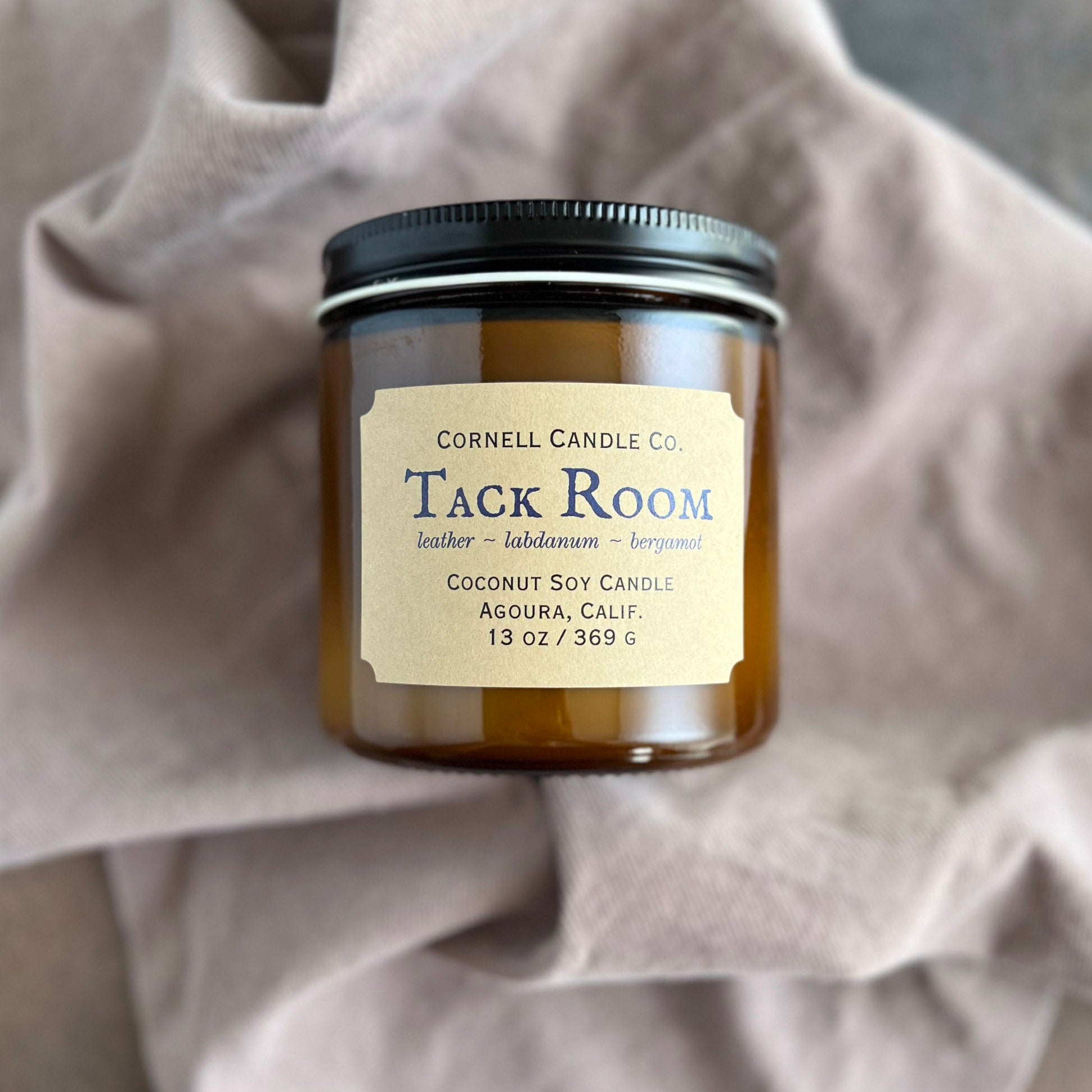 Tack Room ~ a Leather + Labdanum + Bergamot Candle