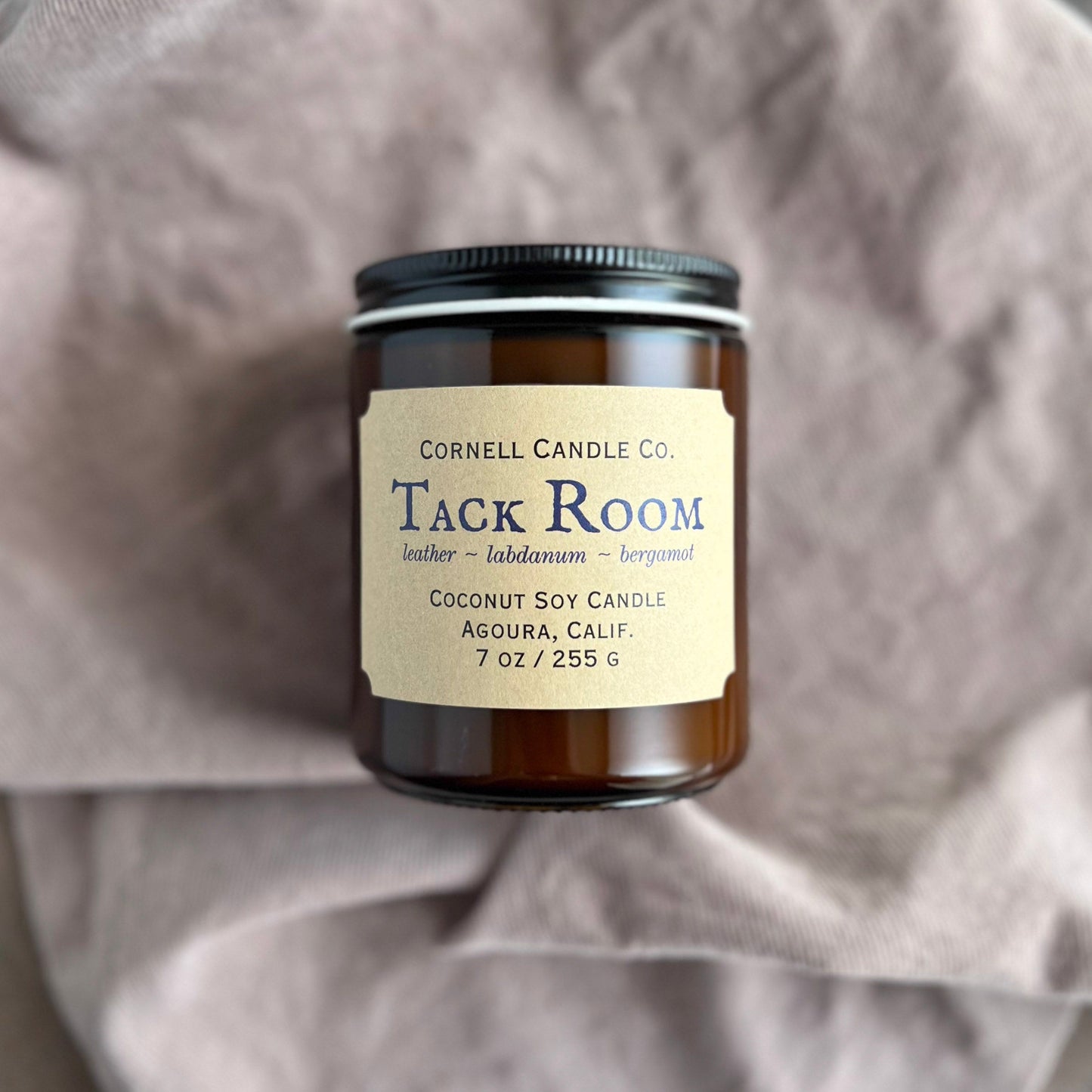 Tack Room ~ a Leather + Labdanum + Bergamot Candle