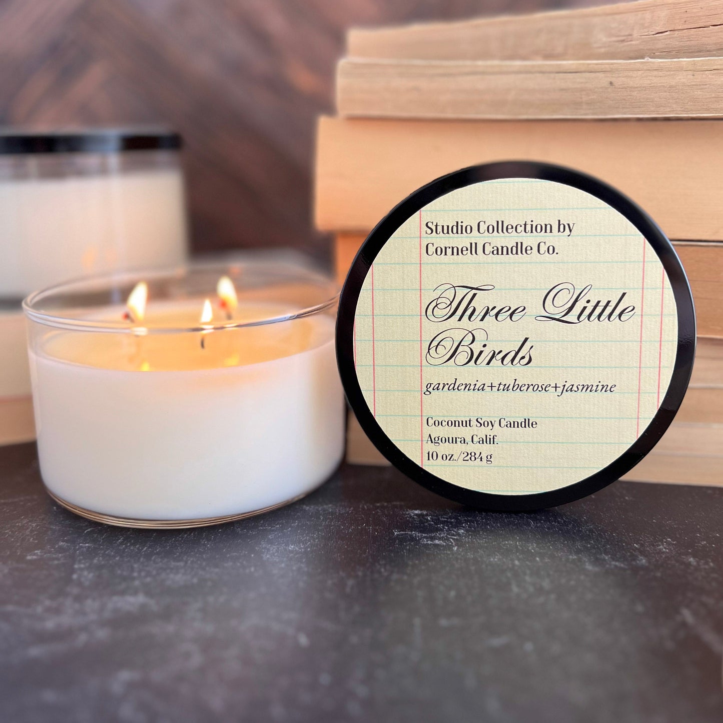 Three Little Birds Candle ~ Gardenia + Tuberose + Jasmine