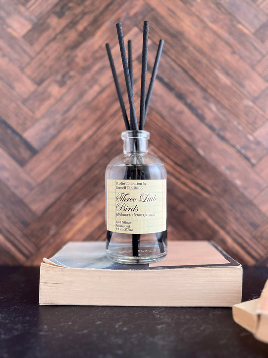 Three Little Birds Reed Diffuser ~ Gardenia + Tuberose + Jasmine
